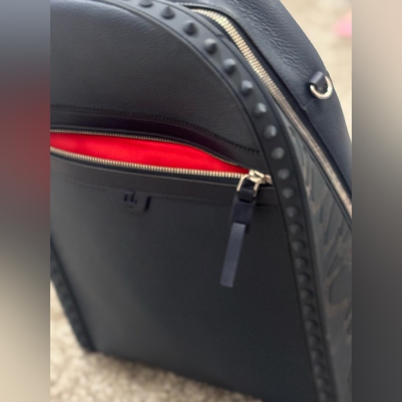 Christian Louboutin Studded Navy & Red Backpack w/tags& dustbag GIFTABLE - Picture 5 of 16